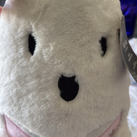 Martha Stewart Halloween Ghost Reading Book of ghost stories Faux Fur Pillow 👻📕 - Picture 3 of 6